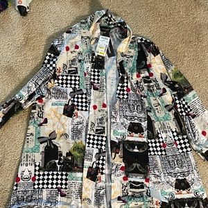 Travel elements jacket black white and colors